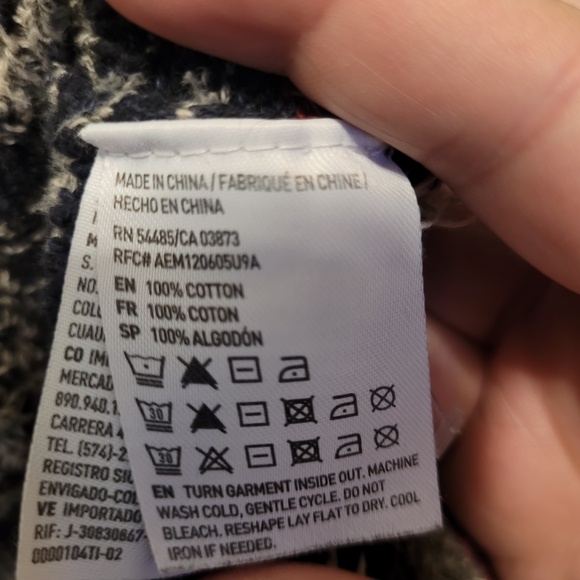 American Eagle Men's Southwestern Hooded Sweater Kangaroo Pocket Size XXL - Picture 7 of 10